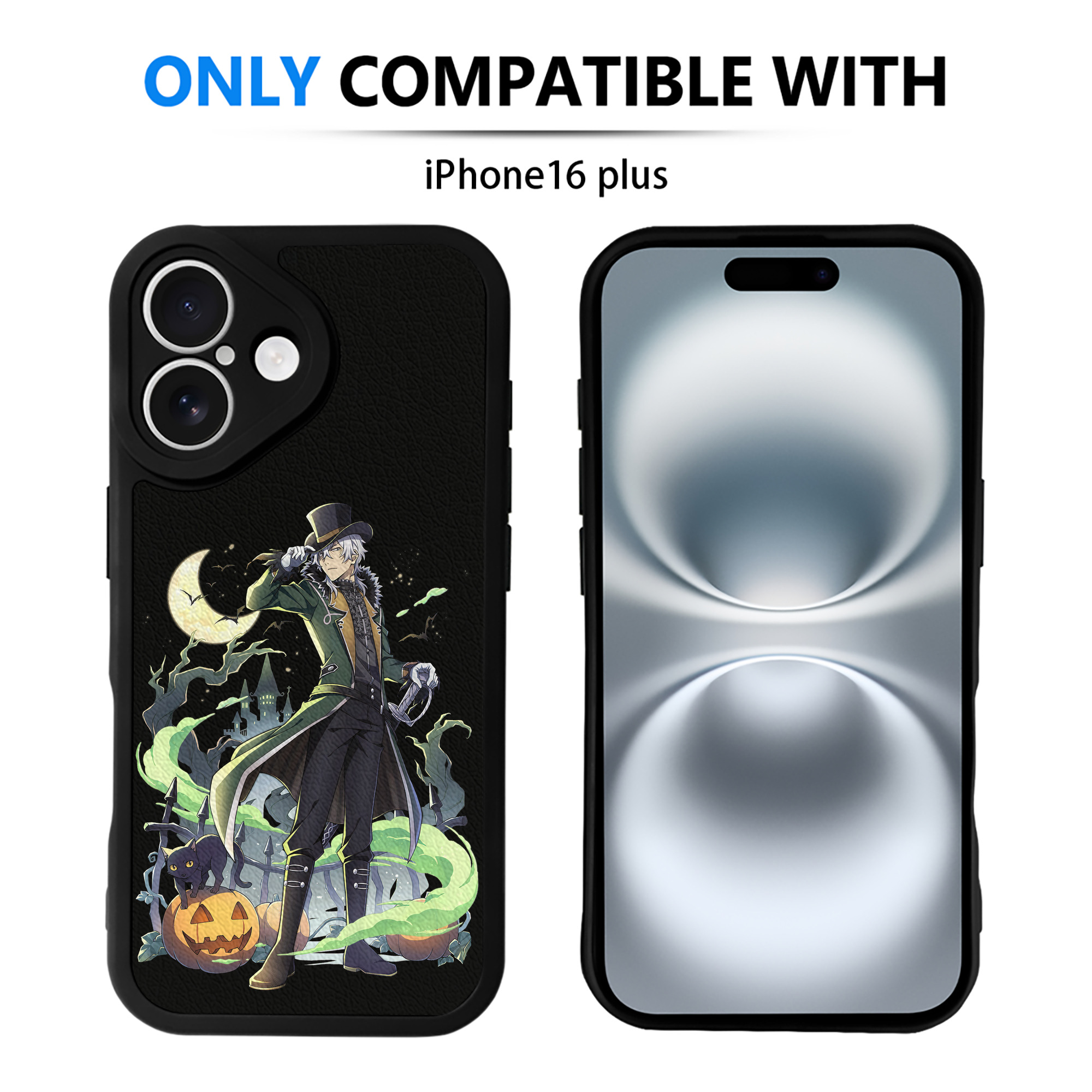（画像用） 文豪ストレイドッグス Bungo Stray Dogs 【iPhone 16シリーズ対応】シリコンスマホケース（レザー調） 材質：シリコン